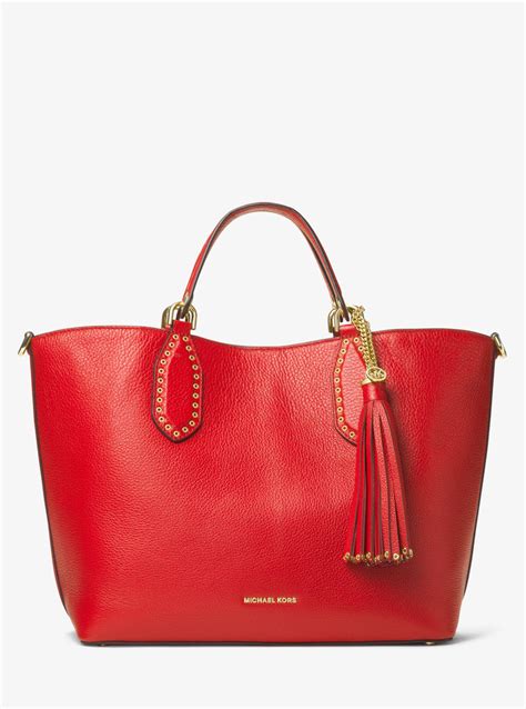 michael kors large red tote|Michael Kors bag.